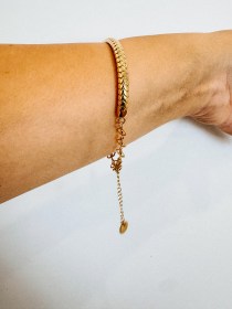 Pulseira escrava scorp dourado